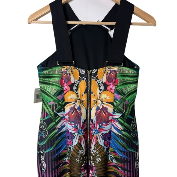 NWT Muse Tropical Print Jersey Bodycon Dress 2 - Picture 6 of 7